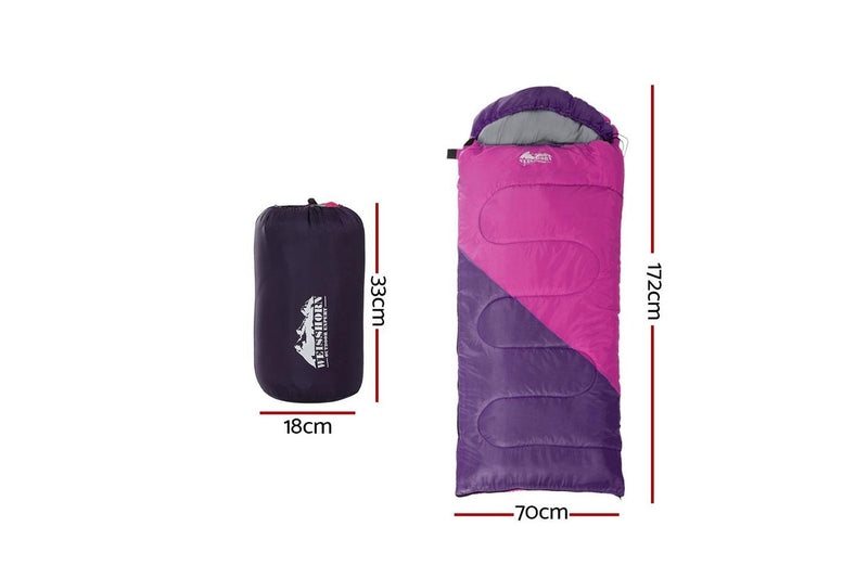 Weisshorn Kid Sleeping Bag 172CM Pink