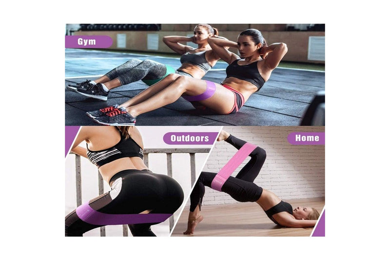 Resistance Bands For Legs And Butt Non Slip Elastic Booty 3 Levels Workout Women Sports Fitness Squat Glute Hip Training - Standard