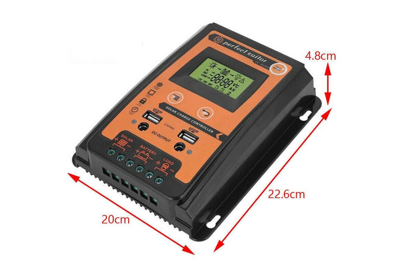 70A 12V 24V MPPT Solar Panel Charger Controller Battery Regulator