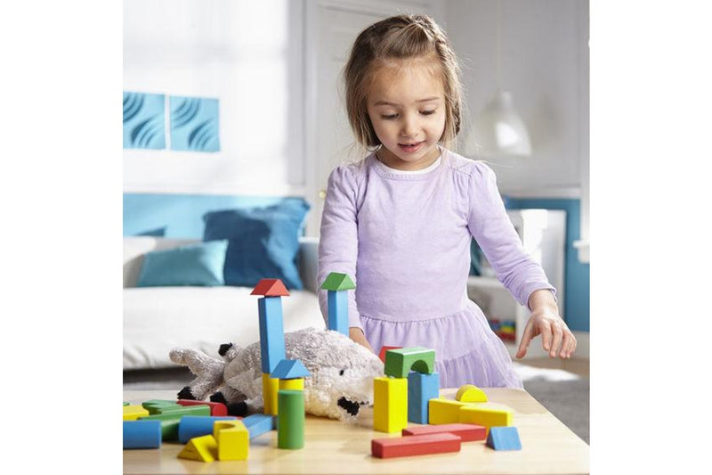 Melissa & Doug: Wood Blocks - 100-Piece Set