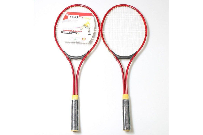 2Pcs Set Teenager's Tennis Racket Red - Standard