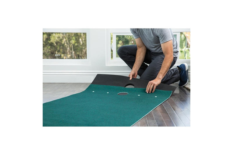 SKLZ 10' Vari-Break Golf Practice Indoor Swing Training Green Mat w Putt Pocket