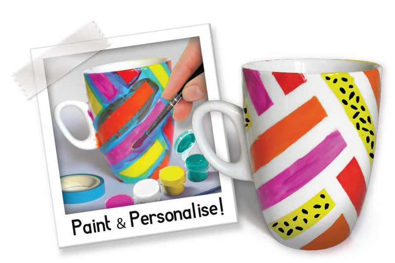 Kids Projects: Tape 'n Paint Ceramics