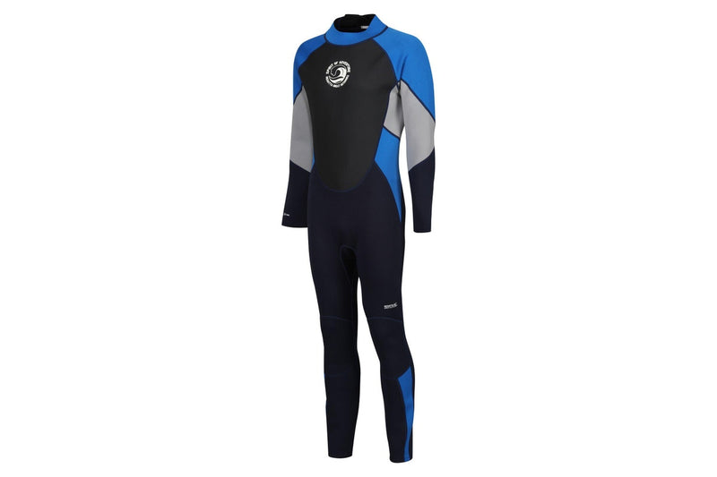 Regatta Mens 3mm Thickness Full Wetsuit (Navy/Oxford Blue/Silver Grey) (M-L)