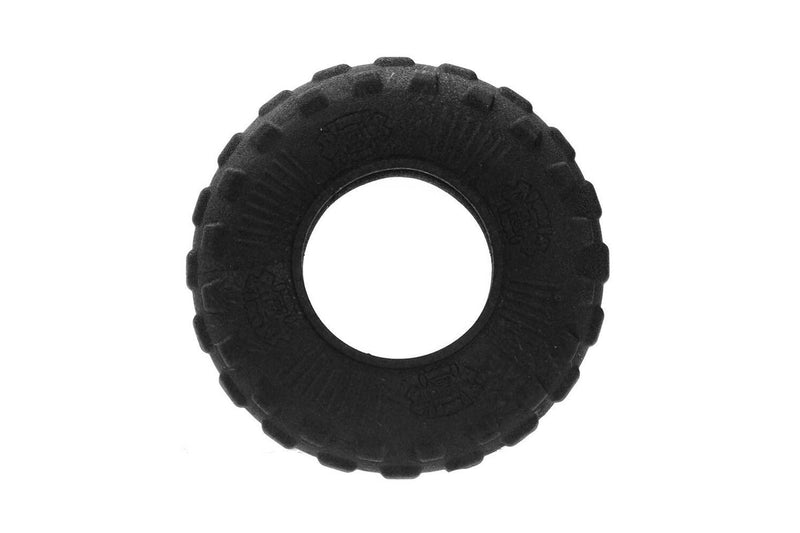 2x Paws & Claws All Terrain Medium 15cm Rubber Tyre Chew Toy Pet Dog Play Black