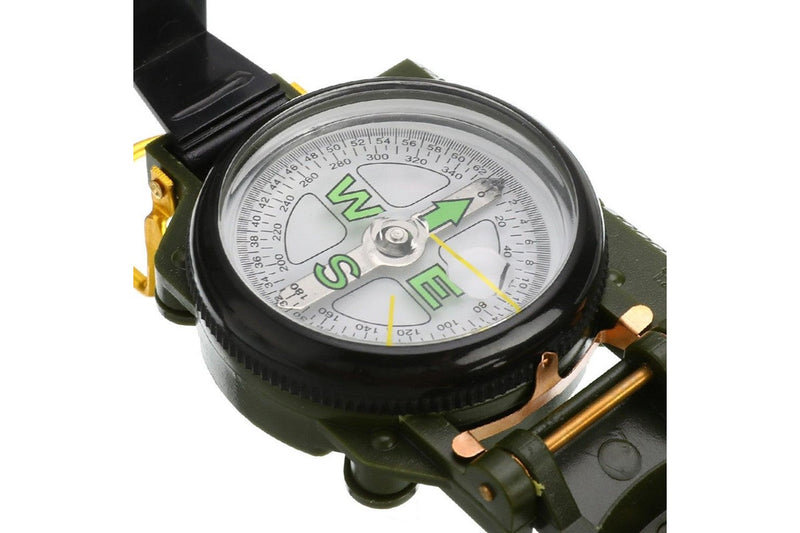 2Pcs Multifunction Portable Folding Lens Compass Military Boat Dashboard Navigation Mount Outdoor Camping Hiking Surviva - Standard