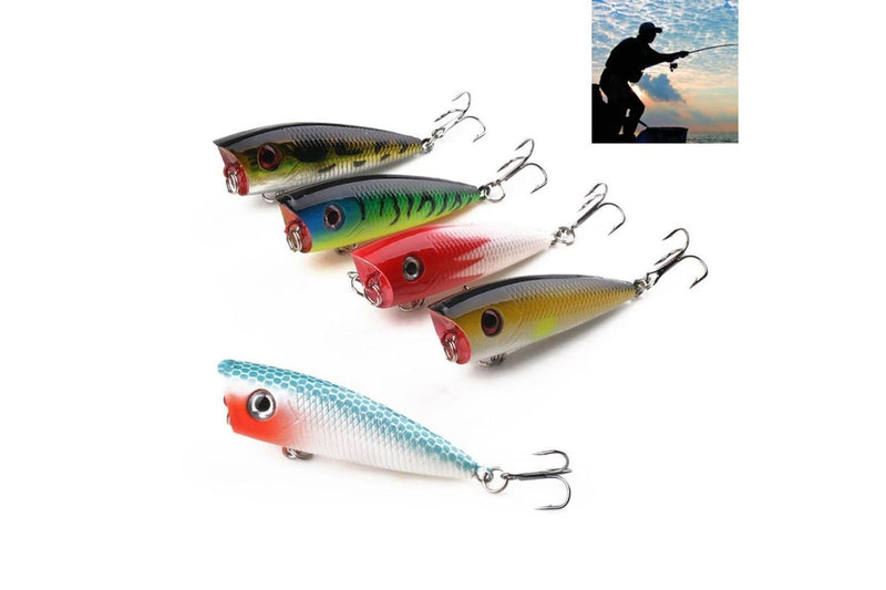 5 Piece 6cm/6g Hard Bait Fishing Lure Set For Saltwater And Freshwater