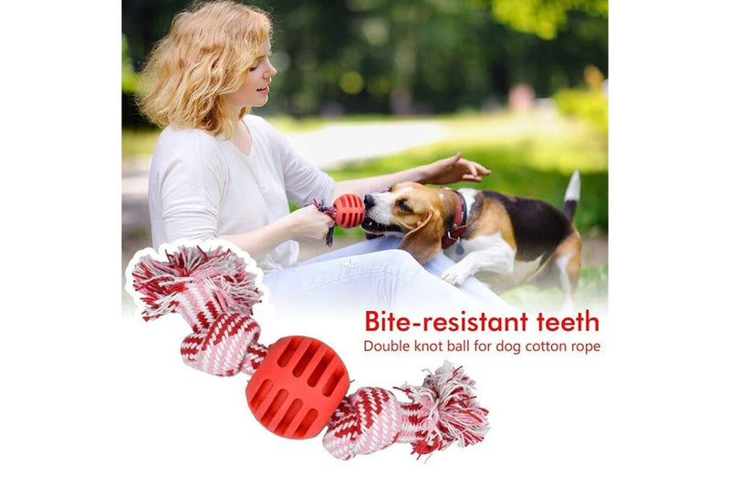 Eco-friendly Quality Pet Rope Chew Ball Toys For Puppies Teething & Relieves Stress