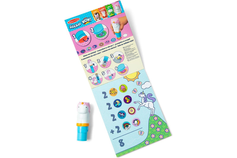 Melissa & Doug: Sticker WOW! Sticker Stamper & Activity Pad - Unicorn