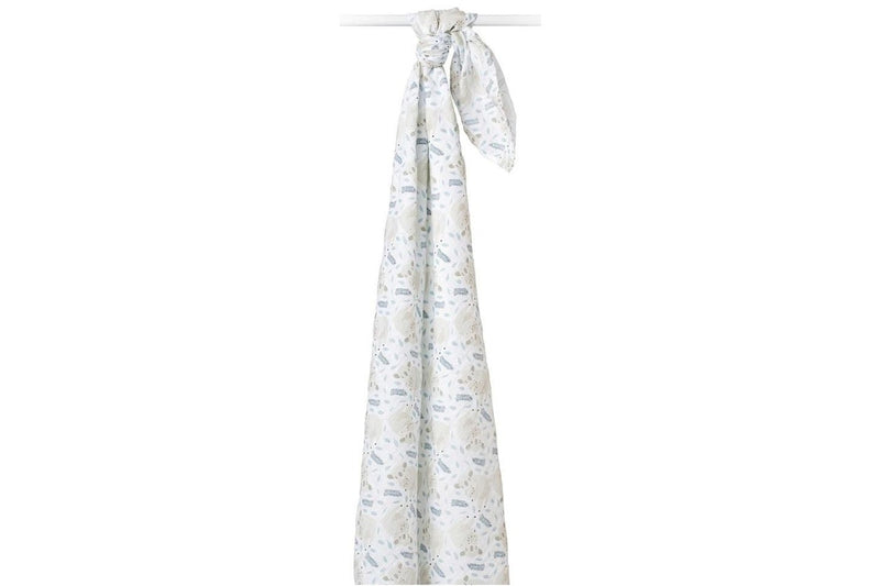 Lulujo: Muslin Cotton Swaddle - Koala