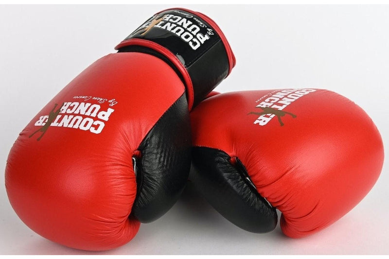 Counterpunch Premium Leather Boxing Gloves - Red - 10oz