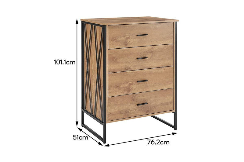 Ovela: Newtown Chest of Drawers (Rustic Oak)