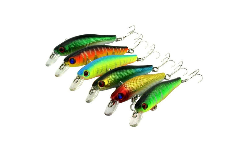 6 Piece Minnow Fishing Lure Set 8.5cm 8.9g