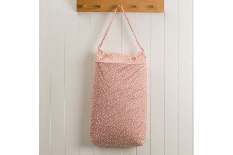 Nestling: XL Double Pocket Wet Bag - Dusty Pink Floral