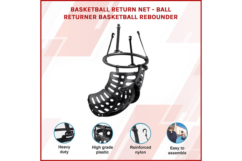 Basketball Return Net - Ball Returner Basketball Rebounder