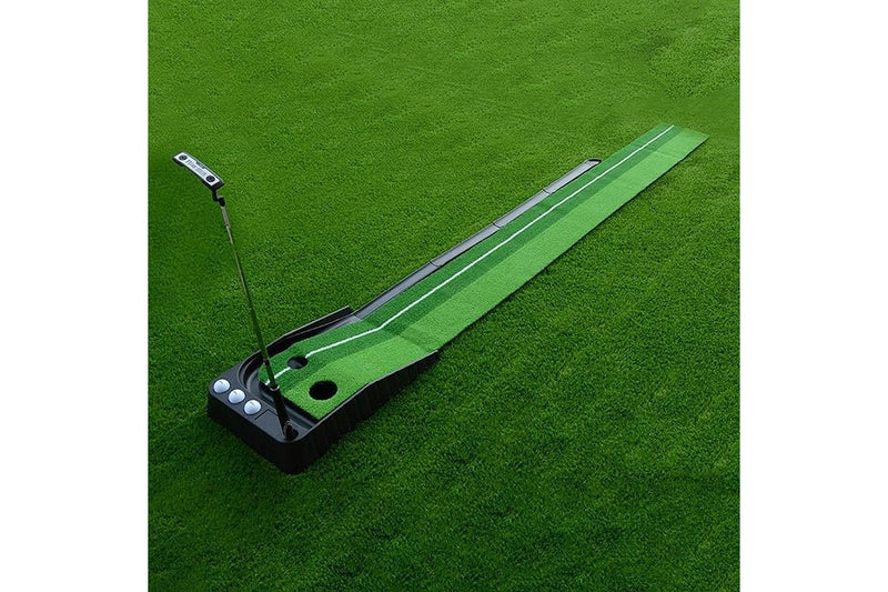 Golf Mini Putting Mat Push Rod Trainer 3M Without Auto Ball Return Fairway Green