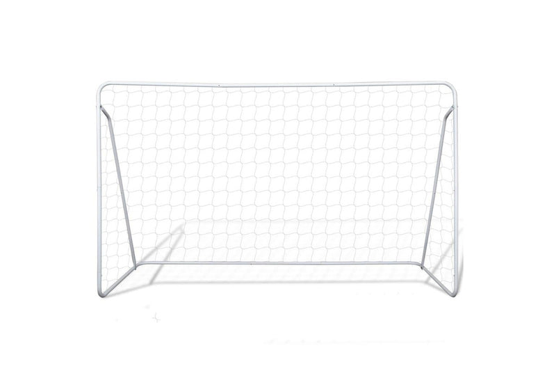 Football Goal Nets Steel 2 Pcs 240X90x150 Cm - One Size