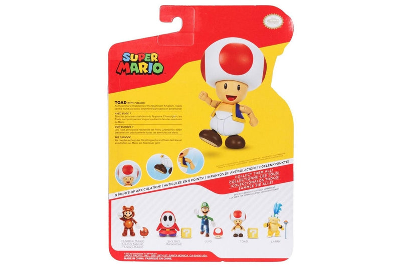 Super Mario: 4" Figure - Toad