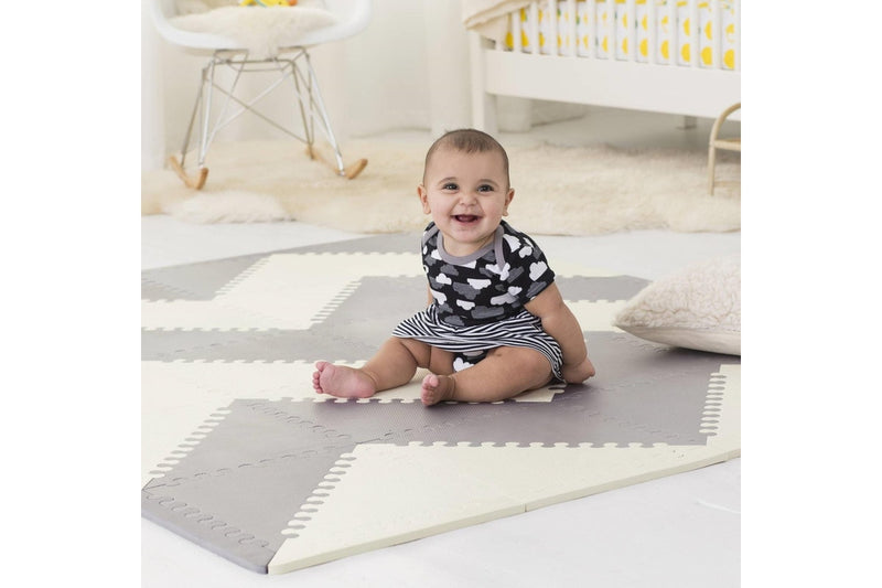 Skip Hop: Playspot Geo - Foam Floor Tiles (Grey/Cream)