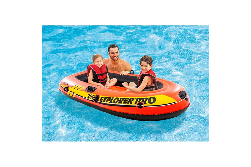 Intex Explorer Pro 200 Inflatable 196x102cm Boat Kids Water Outdoor Toy Orange