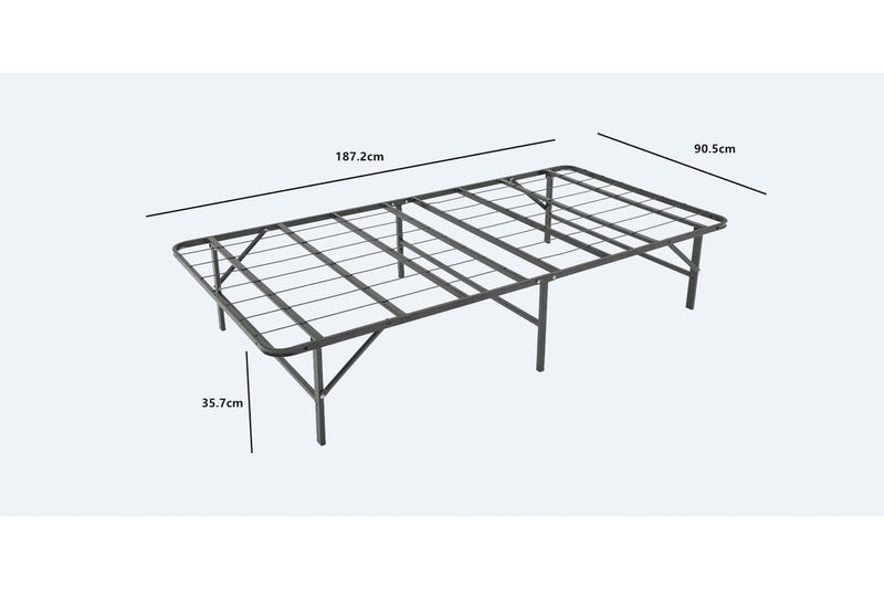 Foldable Metal Bed Frame - Single