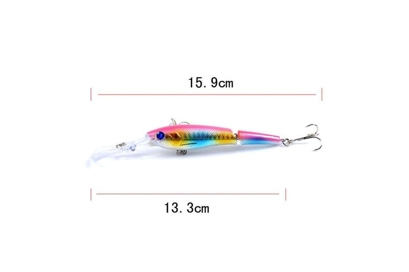 13.3cm/13.4g Multi Section Bionic Mino Lure Plastic Fake Lure