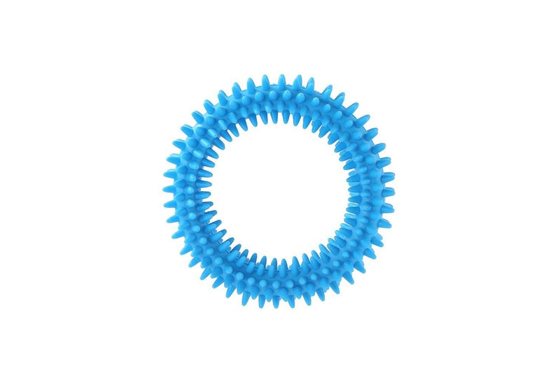 3x Paws & Claws 11cm TPR Spikey Ring Pet Interactive Playing Chewing Toy Assort