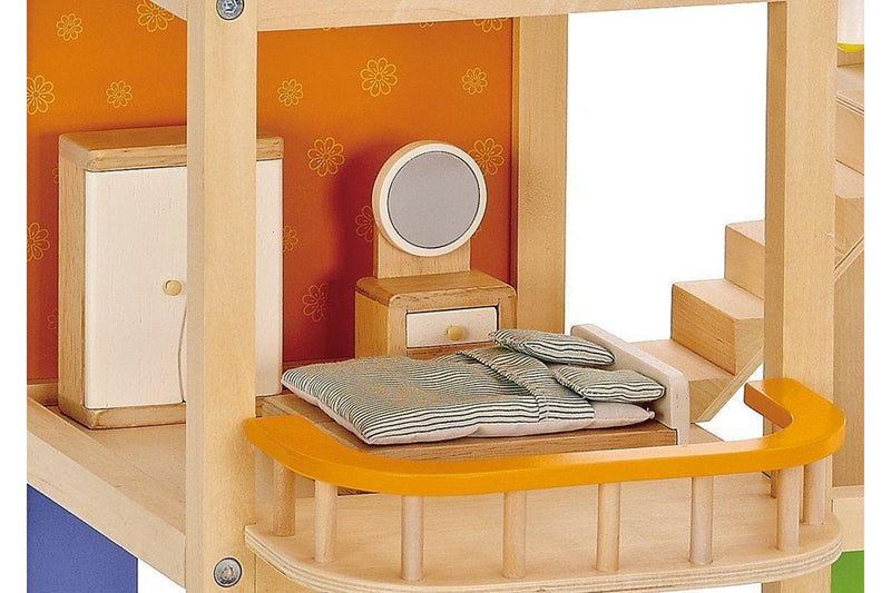 Hape: All Season Wooden Dolls House - Furnished