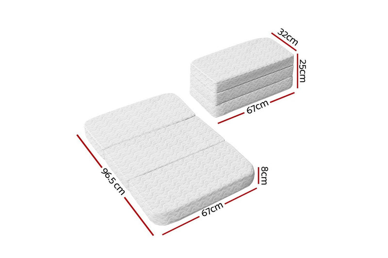 Giselle Foldable Mattress Baby Portacot Gel Foam Mattresses