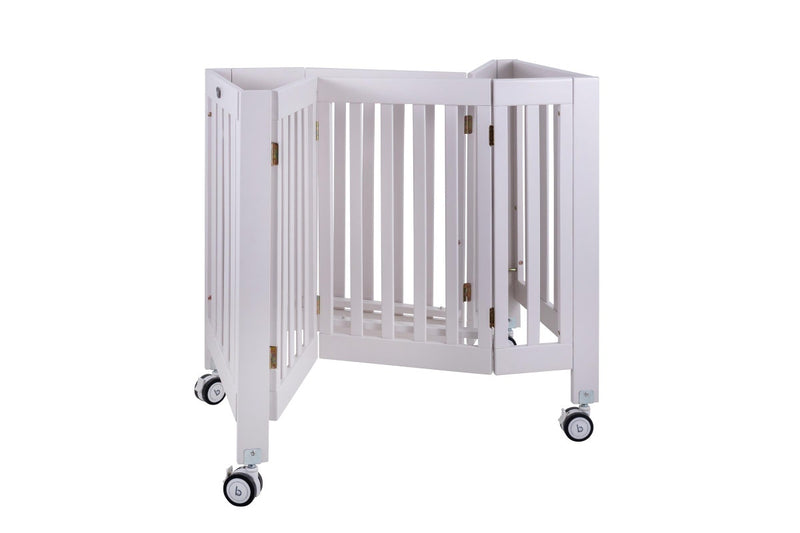 Funbies Arora Solid Wood Folding 2-in-1 Cot Set