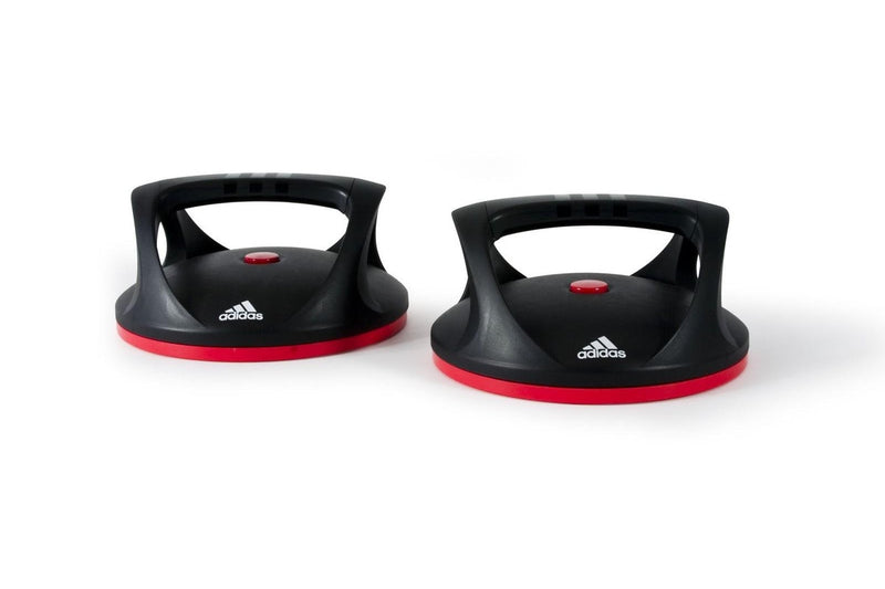 Adidas Swivel Push Up Bars - Black / Red x 2