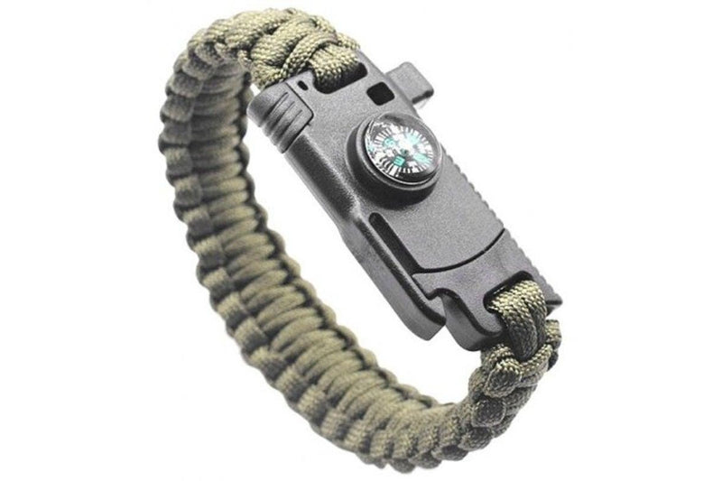 Multifunctional Survival Bracelet Emergency Tool Black