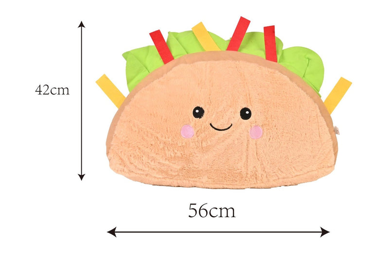 Hamburger Cushion with Rabbit Hair Style