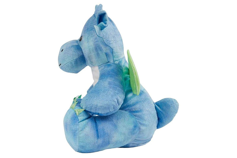 Mumbles Zippie Soft Dragon Plush Toy (Blue) (One Size)