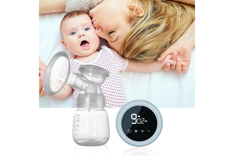 Electric Dual Breast Pump LCD Display Breastfeeding Pump 3 Modes Nursing Breast Milk Pump Pink