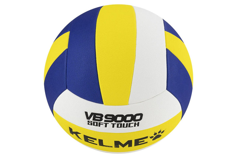 KELME Volleyball Volley Ball Size 5 Official Indoor/Outdoor - White/Dark Blue/Yellow