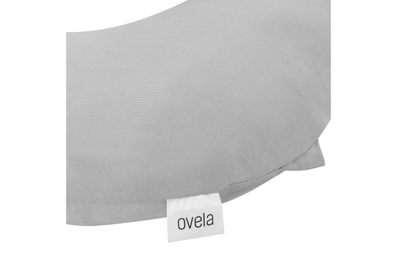 Ovela C-Shape Full Body Pregnancy Pillow-Grey