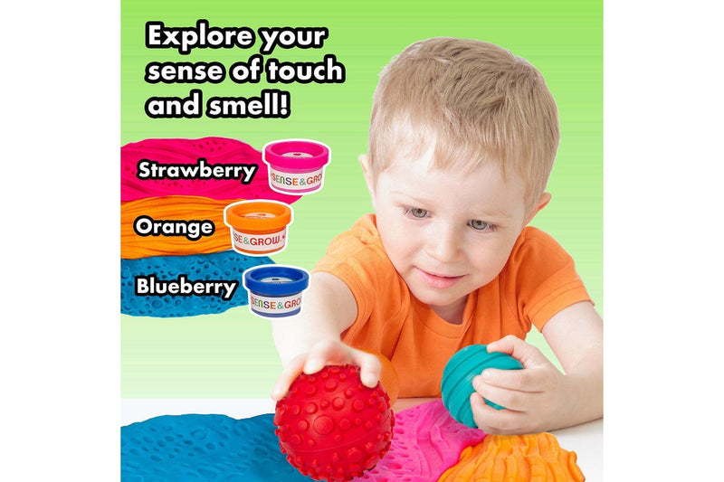 Sense & Grow: Mix & Match Sensory Textured Rollers & Scented Dough Set