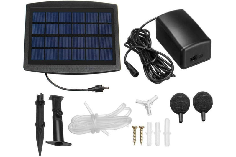 Solar Powered Air Pump Kit 2.5W Solar Panel