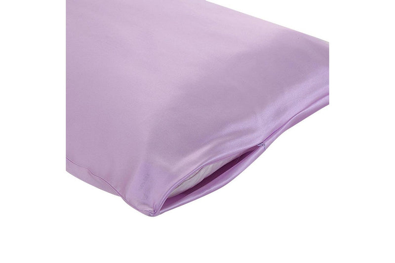 48x74cm Both Sides 100% Mulberry Silk Pillowcase Silk Pillow Case Pillow Cover-Purple