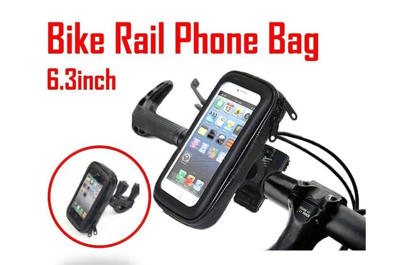 6.3inch U Clamp Waterproof Bike Phone Display Saddle Bag Bicycle Mobile