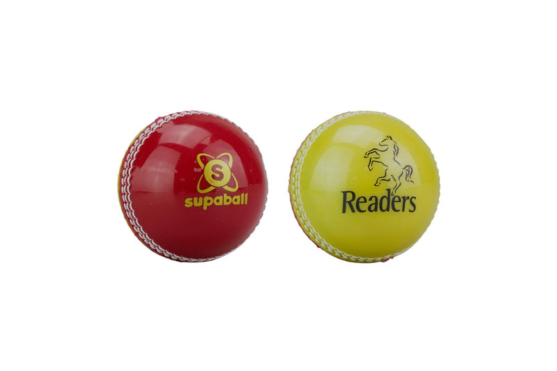 Readers Supaball Cricket Ball (Red/Yellow) (One Size)