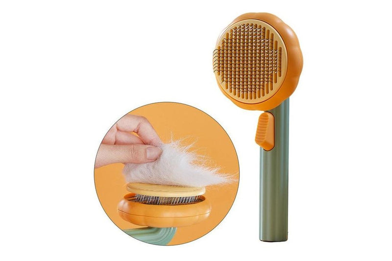 Pumpkin Pet Brush - Orange