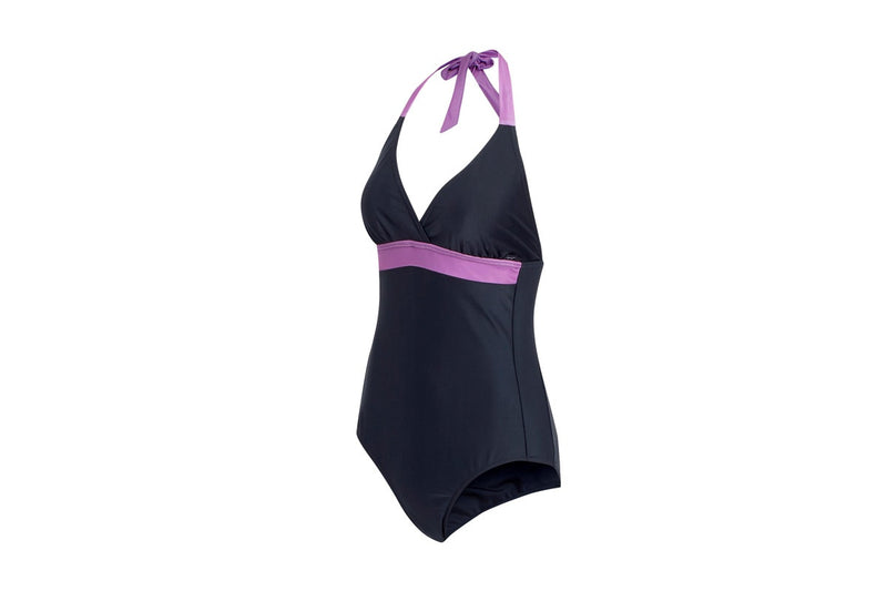 Regatta Womens/Ladies Flavia II Contrast One Piece Swimsuit (Navy/Radiant Orchid) (12 UK)