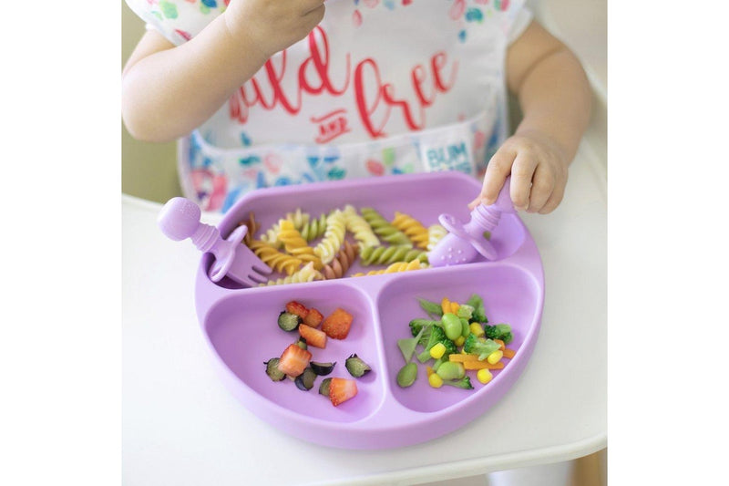 Bumkins: Silicone Grip Dish - Lavender