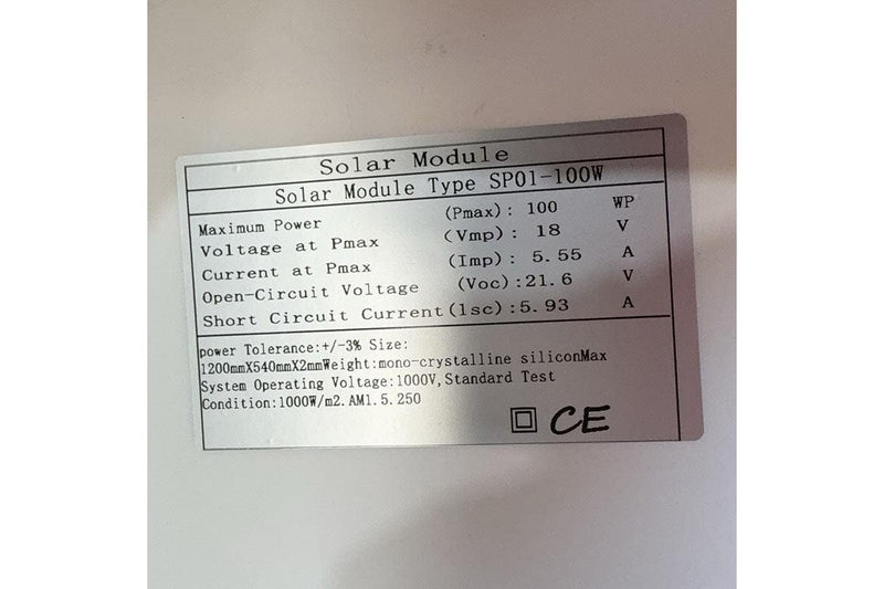 100W Solar Panel