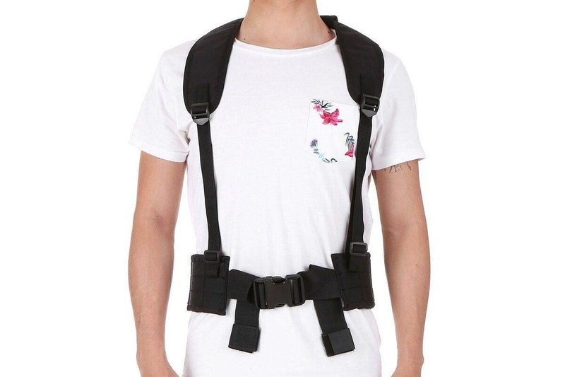 H Harness Multicam Gear Suspenders Vest Black - Standard