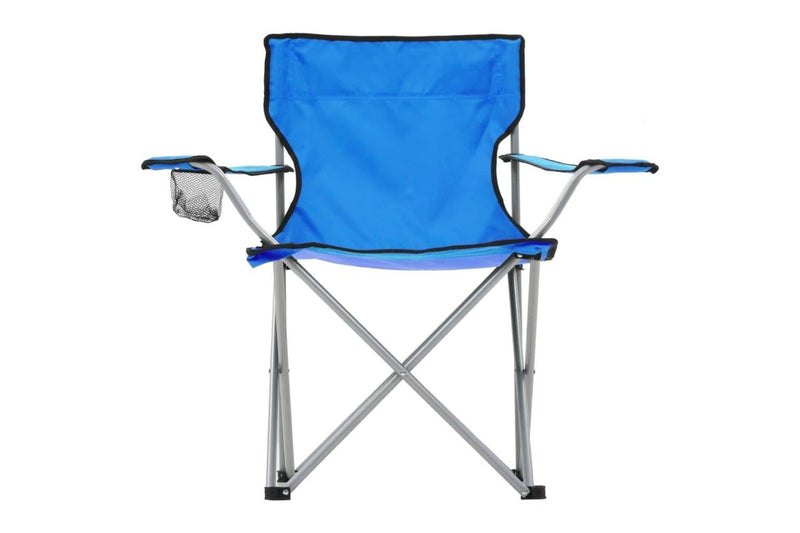 Camping Table And Chair Set 3 Pieces Blue Aatnl