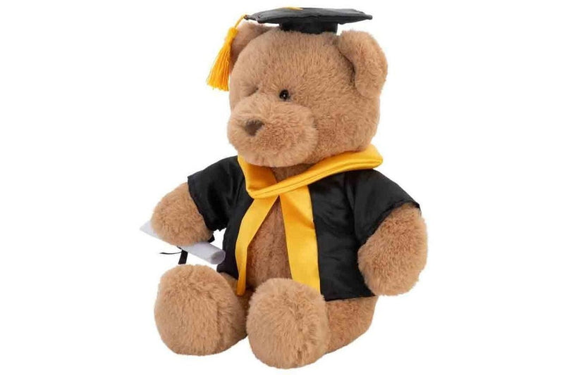 With Heart: Graduation Bear Large With Scroll - 24cm