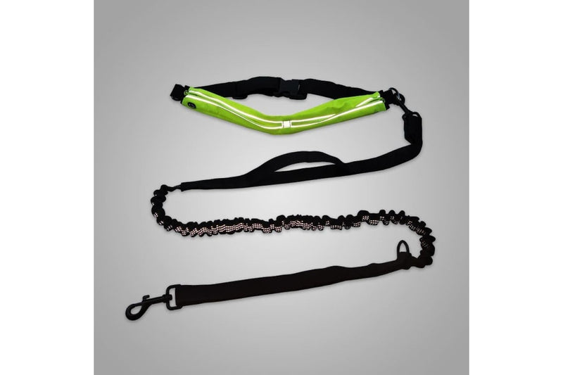 Reflective Dog Running Leash With Waterproof Waist Bag